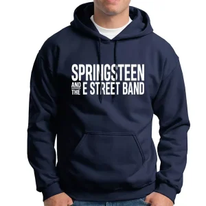 sudadera con capucha springsteen & the e street band azul marino chico