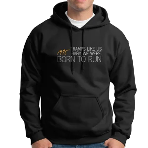 sudadxera con capucha unisex springsteen born to run letter negro chico