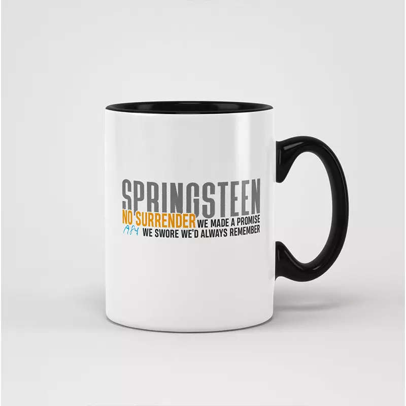taza springsteen no surrender letter